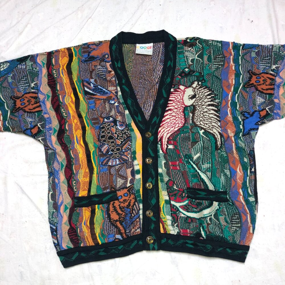 coogi cardigan rare animal patterns - Picture 4 of 9